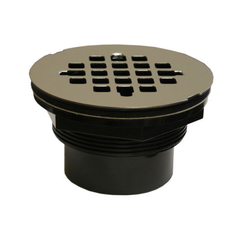 2" ABS Drop-in Solvent Outlet Shower Stall Drain with Stainless Steel Strainer