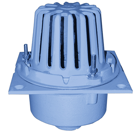 3" Code Blue No-Hub Roof Drain with Square Pan