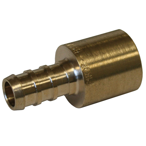1" x 1" Brass PEX x Male Sweat Adapter, Lead Free