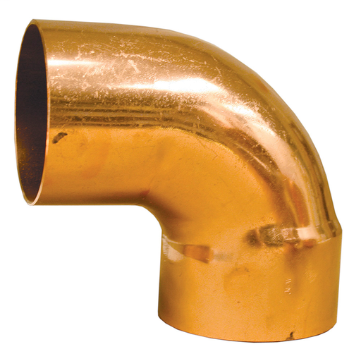 1-1/4" 90° Wrot/ACR Solder Joint Copper Short Turn Street