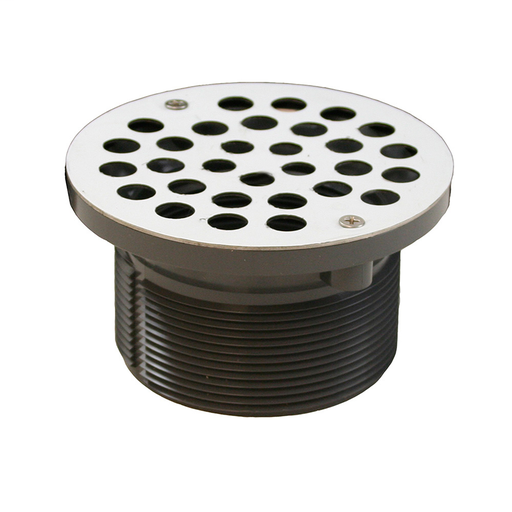 3-1/2" IPS PVC Spud with 5" Stainless Steel Strainer