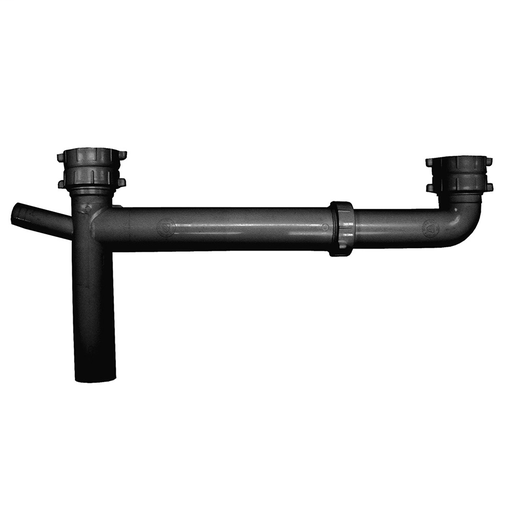 ABS Universal End Outlet Waste with 1/2" Branch Dishwasher Connection