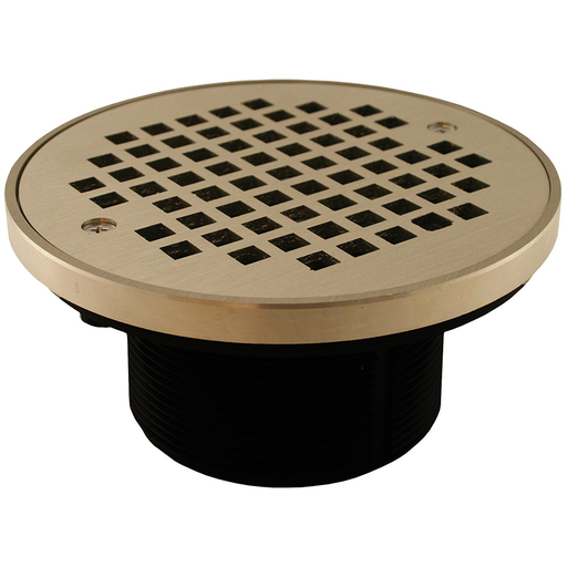 3-1/2" IPS ABS Spud with 5" Nickel Bronze Strainer with Ring