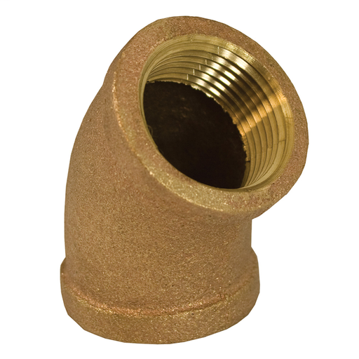 1" 45° Bronze Elbow, Lead Free