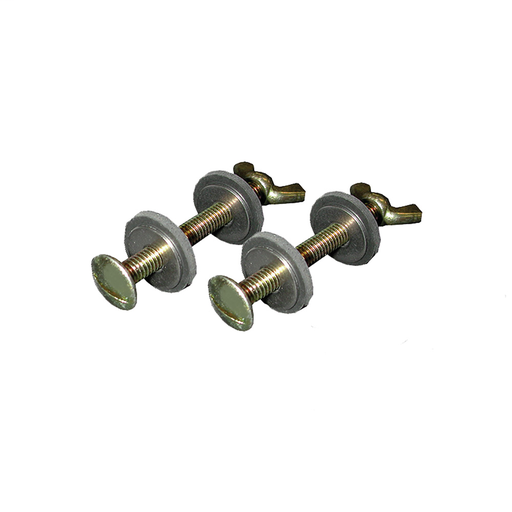 5/16" x 3" Tank to Bowl Bolt Set with Brass Plated Bolt and Wing Nut, 50 Pairs, Bagged