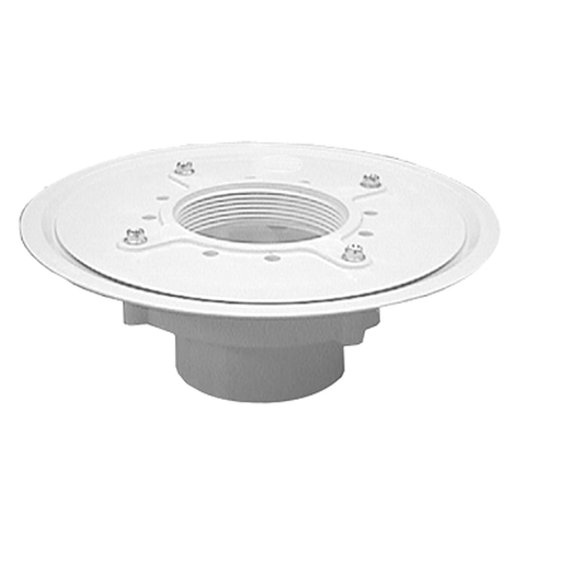 2" PVC Heavy Duty Drain Base with Primer Tap, for 4" Spud