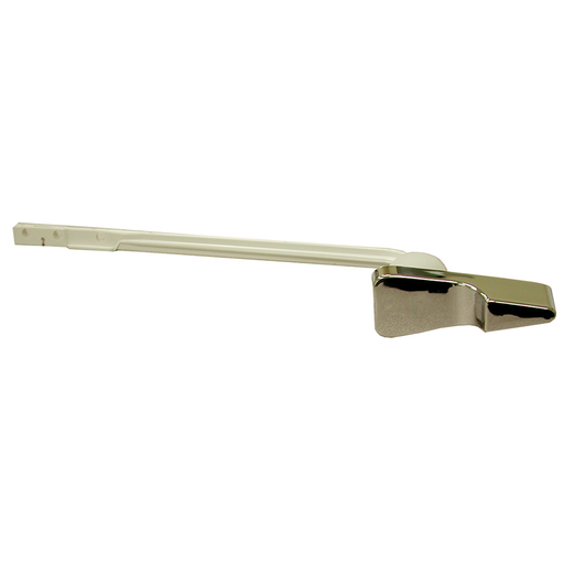 Chrome Plated ABS Fit-All Tank Trip Lever 8" Plastic Arm with Plastic Spud and Nut