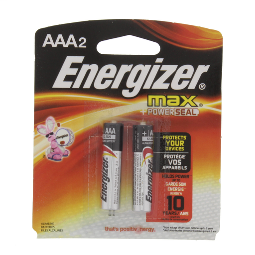 Energizer® Batteries, AAA Size (2 pack)