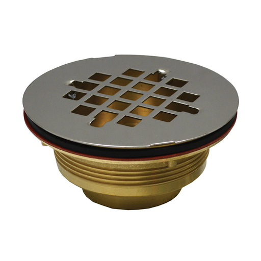 1-1/2" IPS Shower Stall Drain with Stainless Steel Strainer
