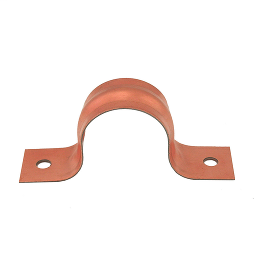 3/4" CTS Pipe Strap, Two-Hole, Solid Copper, Carton of 100