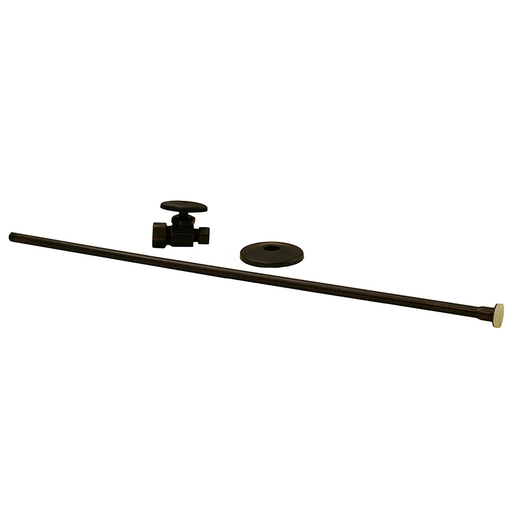 Oil Rubbed Bronze 3/8" x 20" Closet Supply and 3/8" x 5/8" Straight Stop Kit