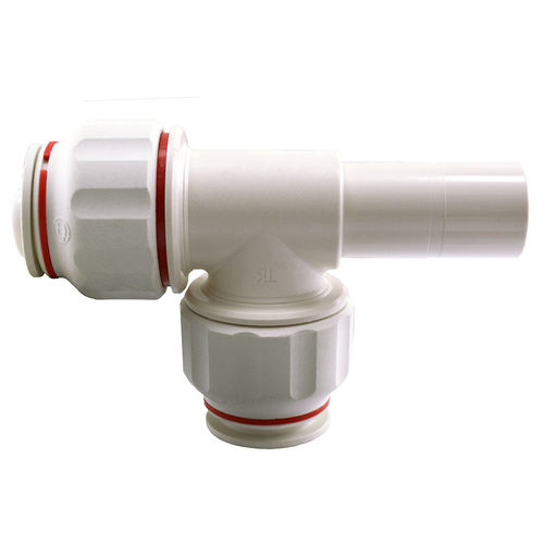 3/4" Twist to Lock Plastic Stack Tube Tee Union