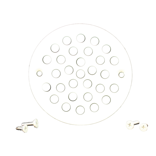 Almond 4-1/4" Round Stamped Strainer