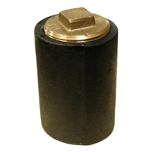 6" Plain End Cleanout Long Pattern with 5" Raised Head (HEX) Heavy Pattern Plug - 4" Height