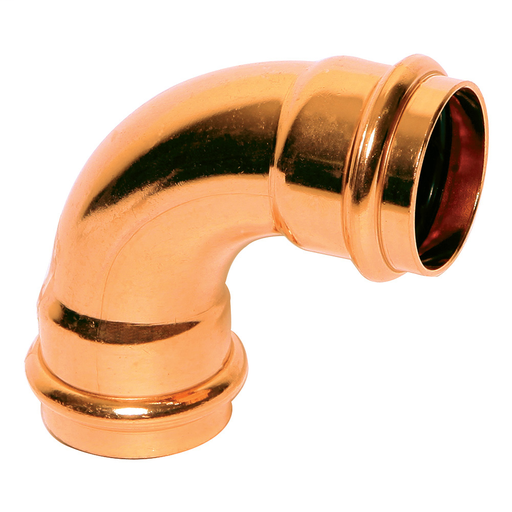 3" x 3" Copper Press 90° Elbow