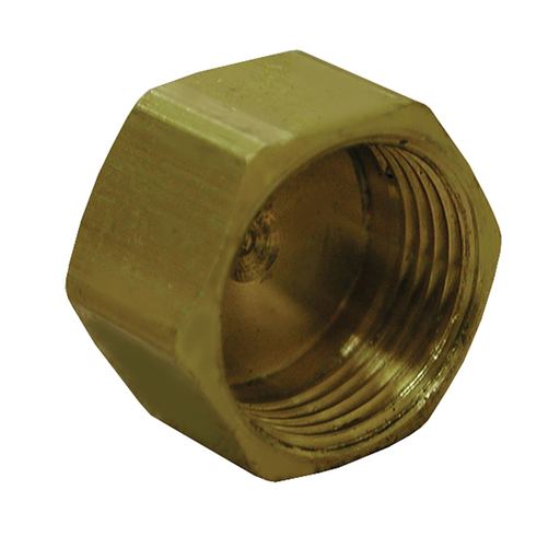 1/4" Brass Compression Cap, Lead Free