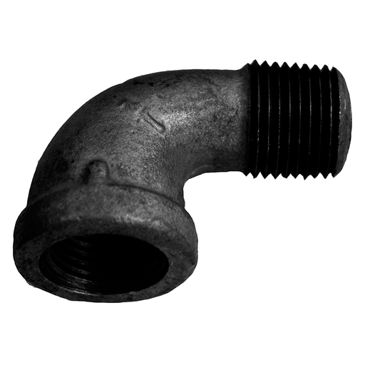3" Street 90° Elbow Black