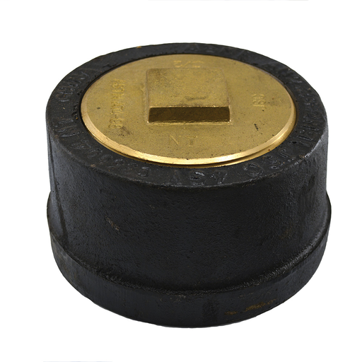 4" Service Weight Push-On Cleanout Less Gasket with Raised Head Plug - 3" Height