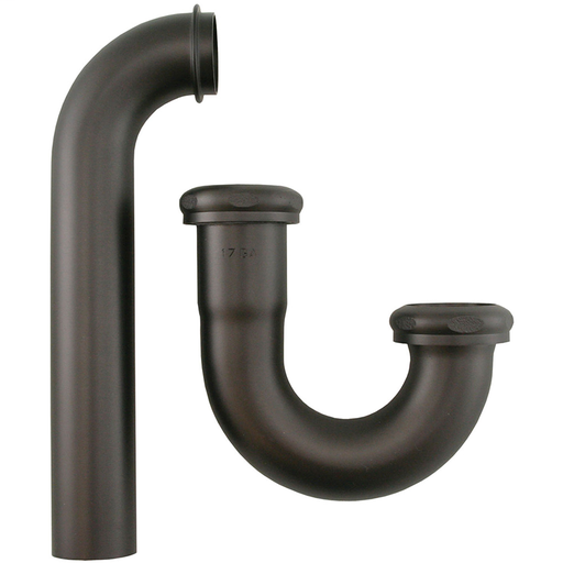 Oil Rubbed Bronze 1-1/4" Brass Tubular P-Trap