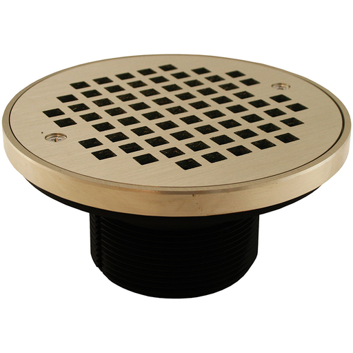 3" IPS ABS Spud with 6" Nickel Bronze Strainer with Ring