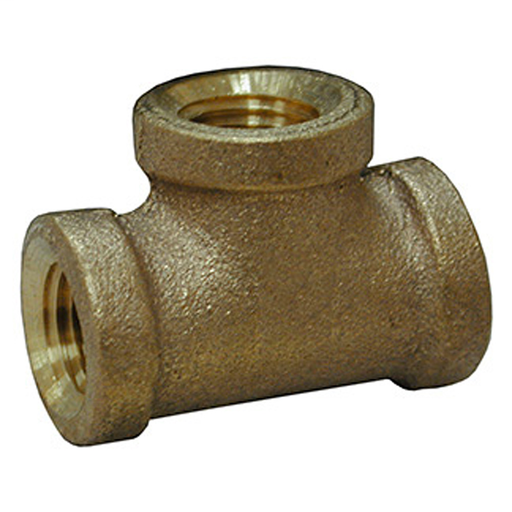3/4" Bronze Tee, Lead Free