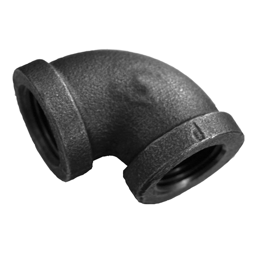 3/8" 90° Elbow Black