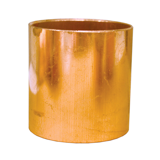 1/4" Wrot/ACR Solder Joint Copper Coupling (Socket) Less Tube Stop