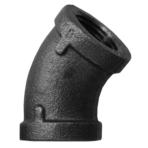 2-1/2" 45° Elbow Black