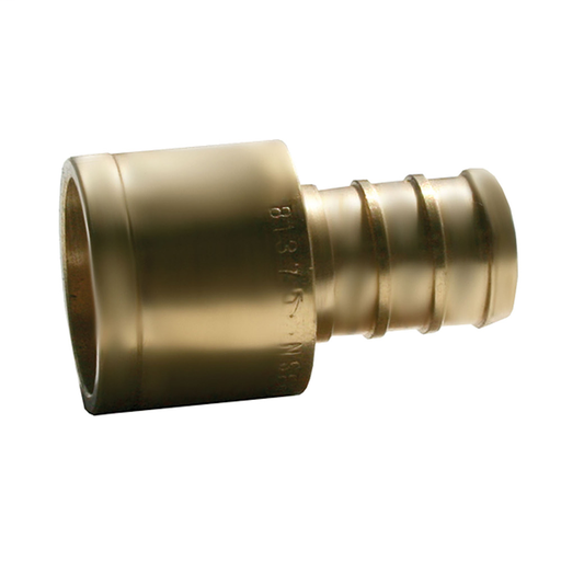 1/2" x 3/4" Brass PEX x Female Sweat Adapter, Lead Free