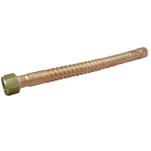 3/4" x 3/4" x 15" Copper Corrugated Water Heater Connector