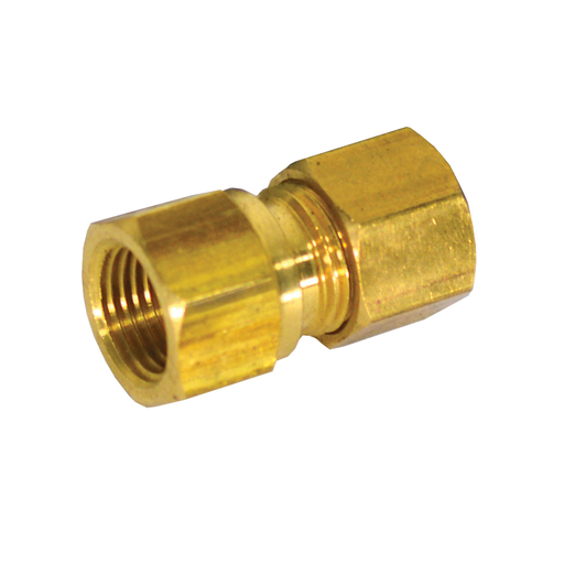 1/4" x 1/8" Brass Compression x Female Connector, Lead Free