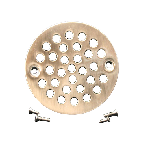 Antique Nickel 4-1/4" Round Stamped Strainer