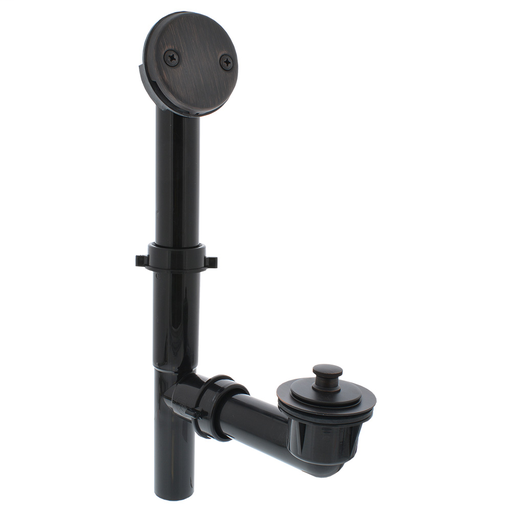 Old World Bronze ABS Two-Hole Tubular Friction Lift Full Kit