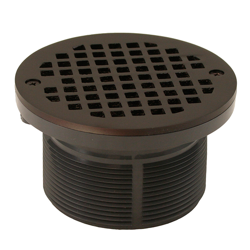 Oil Rubbed Bronze 3-1/2" PVC Spud with 5" Round Strainer