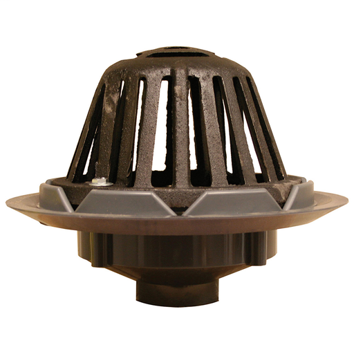 2" PVC Roof Drain with Cast Iron Dome