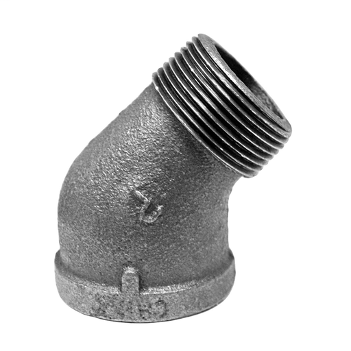 1" 45° Street Elbow Galvanized