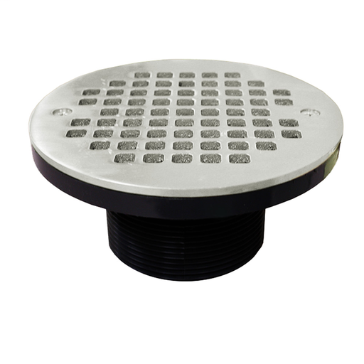 3" IPS ABS Spud with 6" Chrome Plated Strainer