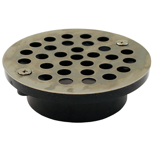 2" x 3" General Purpose ABS Drain with 4-1/4" Nickel Bronze Round Strainer