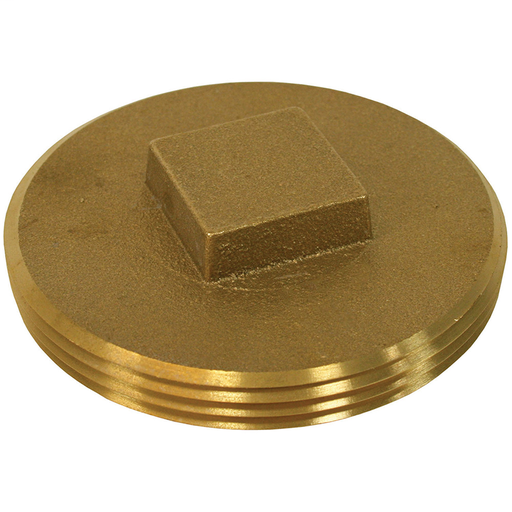 10" Raised Head Southern Code Brass Plug 10-5/8" OD