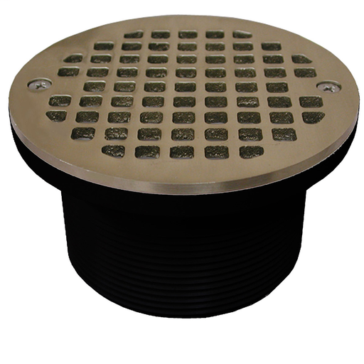 3-1/2" IPS ABS Spud with 5" Nickel Bronze Strainer