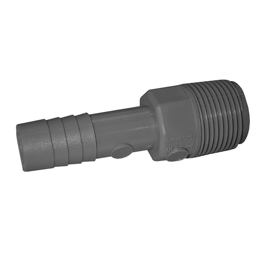3/4" x 1/2" Poly Male Insert Reducer