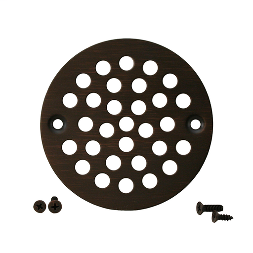Old World Bronze 4-1/4" Round Stamped Strainer