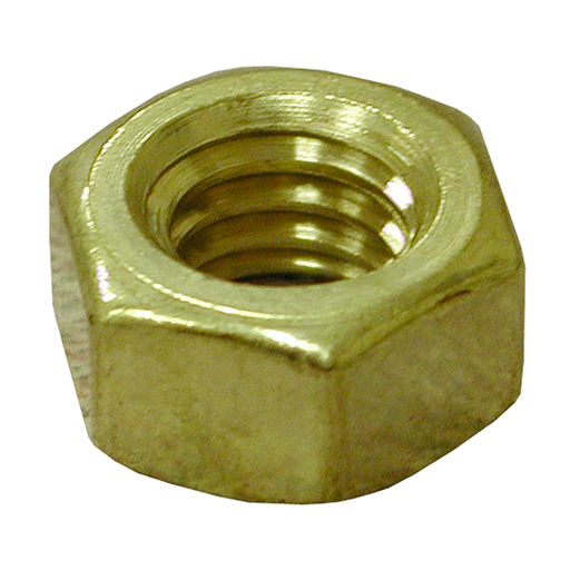 5/16"-18 Brass Heavy Hex Jam Nut