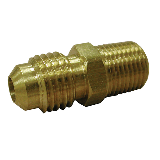 1/4" x 1/4" Brass Flare x Male Half Union