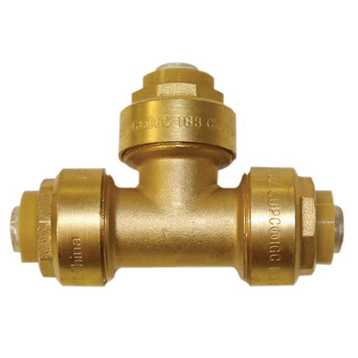 1/2" PlumBite Push On Tee, Lead Free