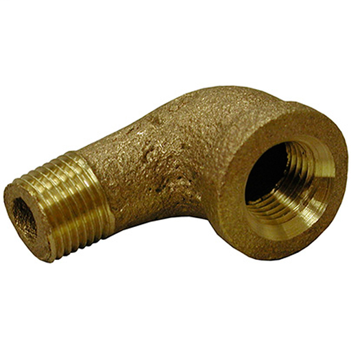 3/4" 90° Bronze Street Elbow, Lead Free