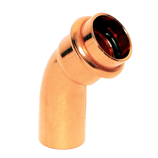 2-1/2" x 2-1/2" Copper Press 45° Street Elbow