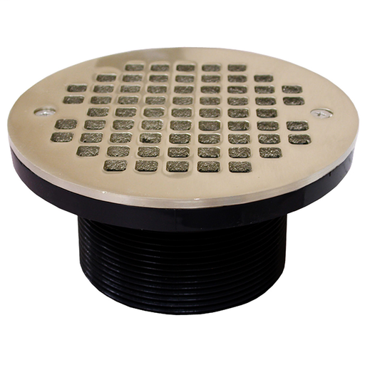 3-1/2" IPS ABS Spud with 6" Nickel Bronze Strainer