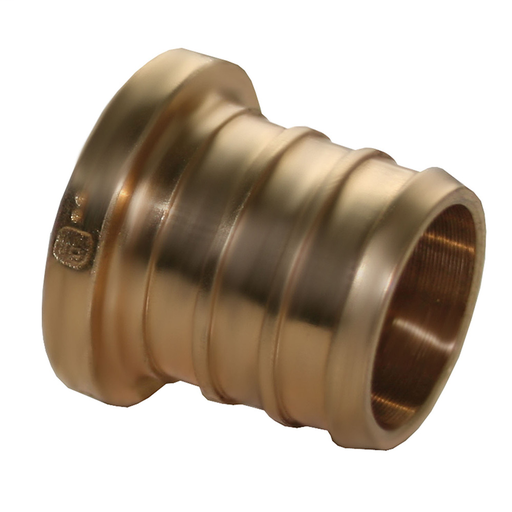 3/4" PEX x Female Brass PEX Plug, Lead Free