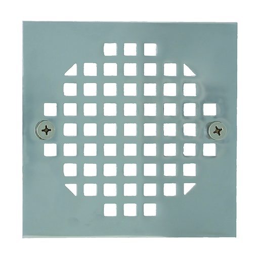 4" Chrome Plated Square Cast Coverall Strainer